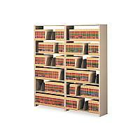 Tennsco Snap-Together Steel Seven-Shelf Closed Starter Set, 48w x 12d x 88h, Sand (TNN128848PCSD)