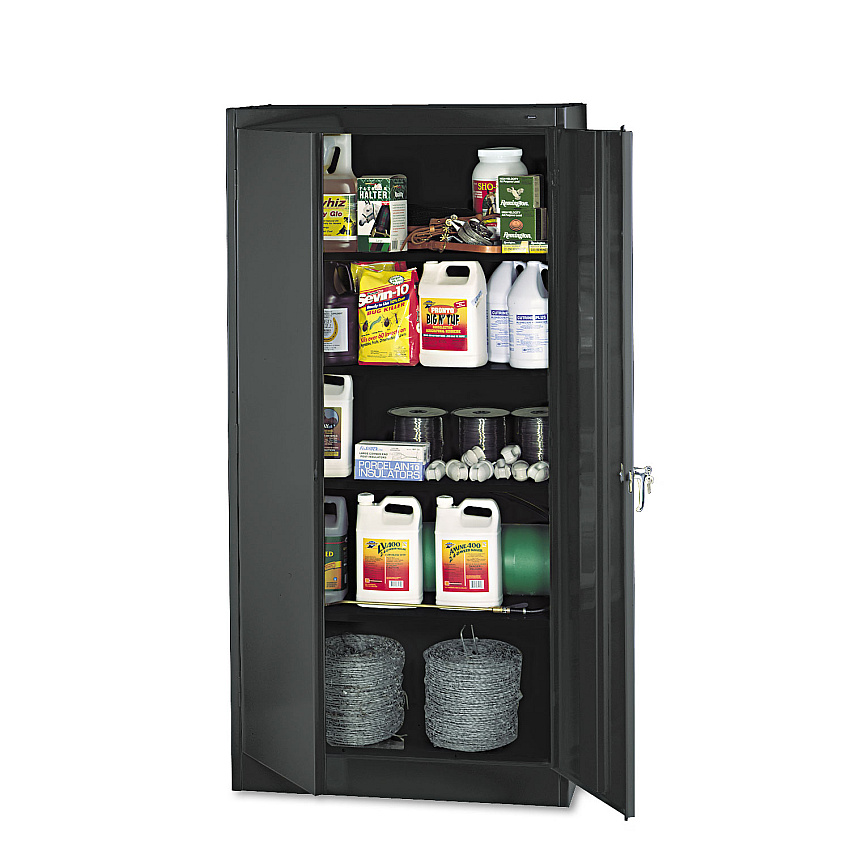 Tennsco 72" High Standard Cabinet (Unassembled), 36w x 18d x 72h, Black (TNN1470BK)