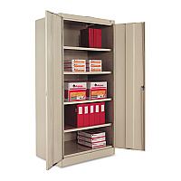Tennsco 72" High Standard Cabinet (Unassembled), 36w x 24d x 72h, Putty (TNN1480PY)