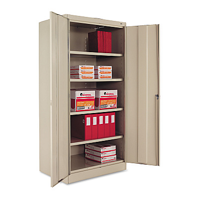Tennsco 72" High Standard Cabinet (Unassembled), 36w x 24d x 72h, Putty (TNN1480PY)