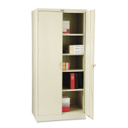 Tennsco 78" High Deluxe Cabinet, 36w x 24d x 78h, Putty (2470PY)