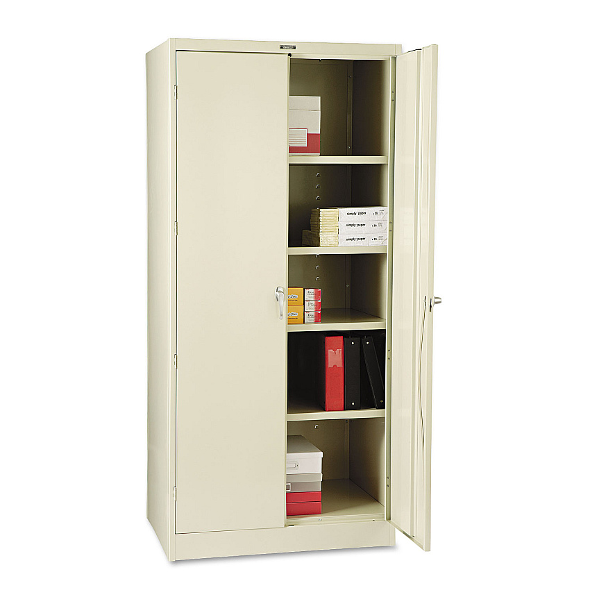 Tennsco 78" High Deluxe Cabinet, 36w x 24d x 78h, Putty (TNN2470PY)