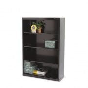 Tennsco Metal Bookcase, Four-Shelf, 34.5w x 13.5d x 52.5h, Black (B53BK)