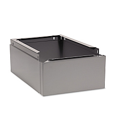 Tennsco Optional Locker Base, 12w x 18d x 6h, Medium Gray (TNNCLB1218MG)