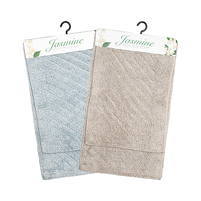 Jasmine 2pc Bath Rug Set Cut Loop 17x23/18x29, Case Of 12 Sets (RA-JAS-SET97-CS)