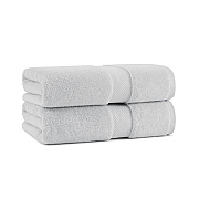 Aston & Arden Egyptian Cotton Bath Towel 30x54 Light Grey, Pack Of 2 (P-EGYP-3054-LGY)