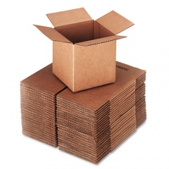 General Supply CUBED FIXED-DEPTH SHIPPING BOXES, REGULAR SLOTTED CONTAINER (RSC), 6" X 6" X 6", BROWN KRAFT, 25/BUNDLE (666)