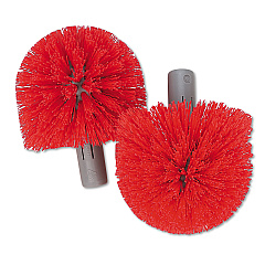 Unger Replacement Heads for Ergo Toilet-Bowl-Brush System, Red, 2/Pack, 5 Packs/Carton (UNGBBRHRCT)