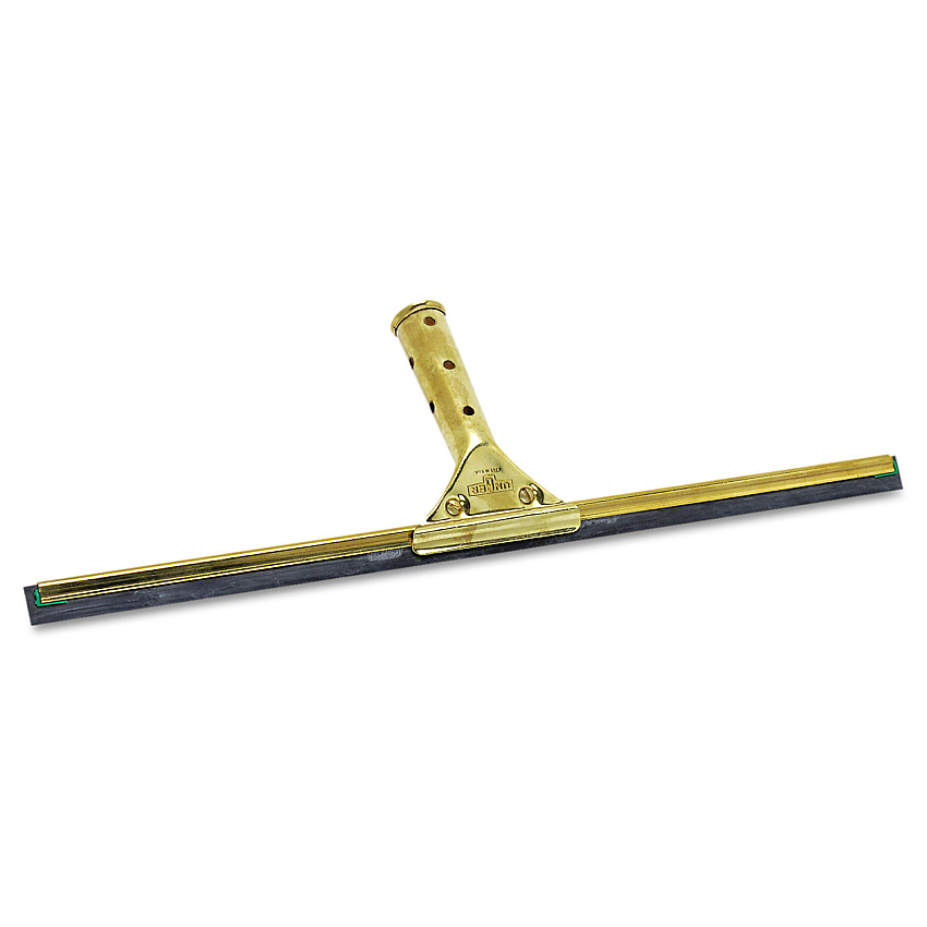 Unger Golden Clip Brass Squeegee Complete, 18" Wide Blade, 4.5" Handle (UNGGS450)