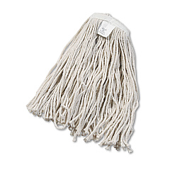 Boardwalk Cut-End Wet Mop Head, Cotton, White, #20, 12/Carton (BWK2020CCT)