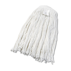 Boardwalk Cut-End Wet Mop Head, Rayon, No. 24, White, 12/Carton (BWK2024RCT)