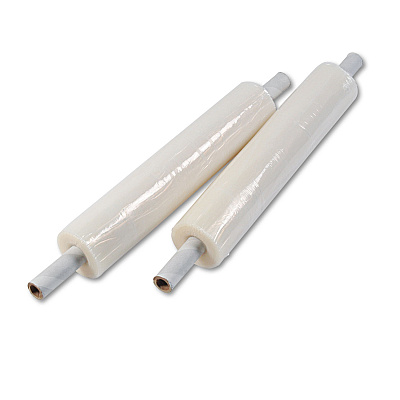 Universal Stretch Film with Preattached Handles, 20" x 1,000 ft, 20 mic (80-Gauge), Clear, 4/Carton (UNV08020)