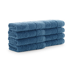 Aston & Arden Solid Turkish Washcloth 13x13 Copen Blue, Pack Of 8 (PNP-WC-TS1313-175CBL)