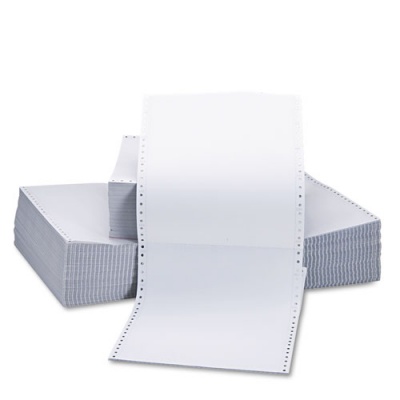 Universal Printout Paper, 2-Part, 15 lb Bond Weight, 9.5 x 11, White, 1,650/Carton (15703)