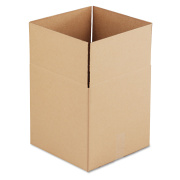 General Supply CUBED FIXED-DEPTH SHIPPING BOXES, REGULAR SLOTTED CONTAINER (RSC), 14" X 14" X 14", BROWN KRAFT, 25/BUNDLE (141414)