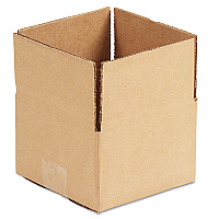 Universal Fixed-Depth Corrugated Shipping Boxes, Regular Slotted Container (RSC), 6" x 6" x 4", Brown Kraft, 25/Bundle (UNV664)