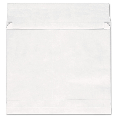 Universal Deluxe Tyvek Expansion Envelopes, Open-End, 2" Capacity, #13 1/2, Square Flap, Self-Adhesive Closure, 10 x 13, White, 100/Box (UNV19002)