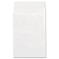 Universal Deluxe Tyvek Expansion Envelopes, Open-End, 1.5" Capacity, #13 1/2, Square Flap, Self-Adhesive Closure, 10 x 13, White,100/BX (UNV19003)