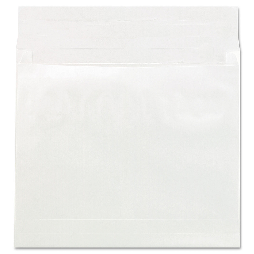 Universal Deluxe Tyvek Expansion Envelopes, Open-Side, 4" Capacity, #15 1/2, Square Flap, Self-Adhesive Closure, 12 x 16, White, 50/CT (UNV19004)