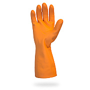 Proworks Neoprene Latex Blend Flock Lined 28 Mil Gloves Orange Large, 12 Pairs (GRFO-LG-1SF)