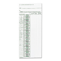 Time Clock Cards for Acroprint ATT310, One Side, 4 x 10, 200/Pack (ACP096103080)