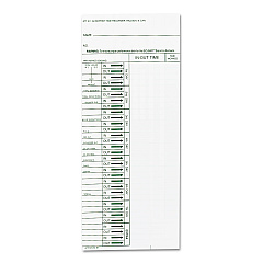 Time Clock Cards for Acroprint ATT310, One Side, 4 x 10, 200/Pack (ACP096103080)
