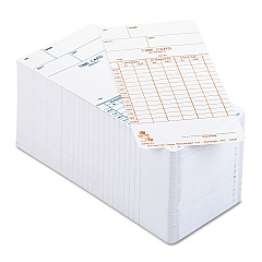 Time Clock Cards for Acroprint ATR120, Two Sides, 3.5 x 7, 250/Pack (ACP099110000)