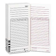 Time Clock Cards for Acroprint ES1000, Two Sides, 3.5 x 7, 100/Pack (ACP099111000)