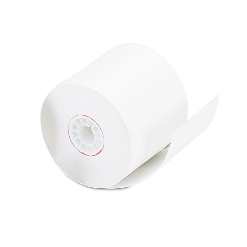 Universal Impact and Inkjet Print Bond Paper Rolls, 0.5" Core, 2.25" x 128 ft, White (UNV35705RL)