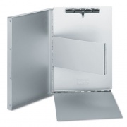 Universal Deluxe Aluminum Document Box, 0.4" Clip Capacity, Holds 8.5 x 11 Sheets, Aluminum (40300)