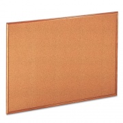Universal Cork Board with Oak Style Frame, 48 x 36, Natural Surface (43604)