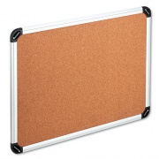 Universal Cork Board with Aluminum Frame, 48 x 36, Natural Surface, Silver Frame (43714)