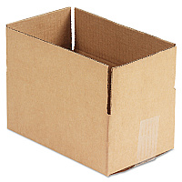 Universal Fixed-Depth Corrugated Shipping Boxes, Regular Slotted Container (RSC), 6" x 10" x 4", Brown Kraft, 25/Bundle (UNV1064)