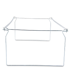 Universal Screw-Together Hanging Folder Frame, Legal Size, 23" to 26.77" Long, Silver, 6/Box (UNV68000)
