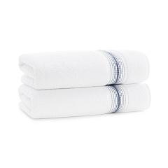 Aston & Arden Turkish Striped Bath Towel 30x60 Crystal, Pack Of 2 (PNP-BT-STT3060-18CYT)