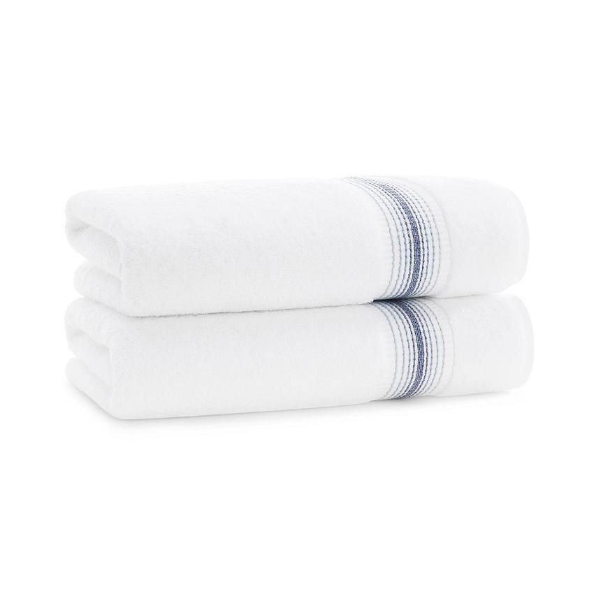 Aston & Arden Turkish Striped Bath Towel 30x60 Crystal, Pack Of 2 (PNP-BT-STT3060-18CYT)