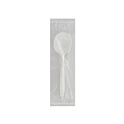 Medium Pp Individually Wrapped Soup Spoon, White (250 Per Bag, 4 Bags Per Case), Case Of 1000 (CPPMDSSIWW4)