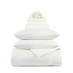 Family Essentials Bed In Bag 7pc - Queen - White, Case Of 6 (BIAB-FQ-WH)