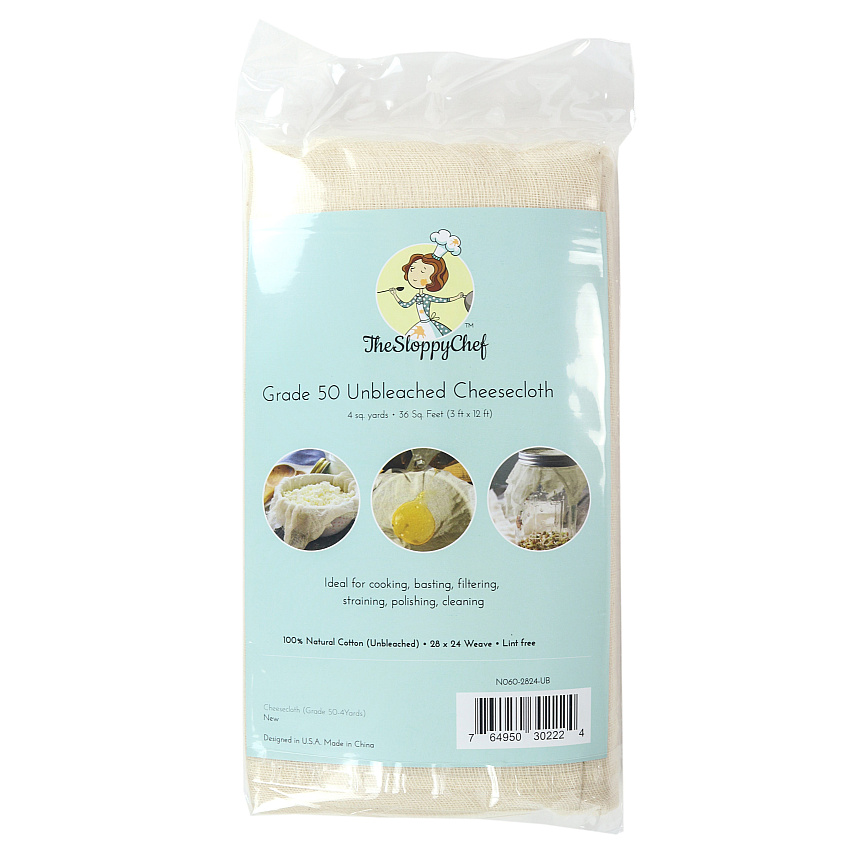 Sc Cheesecloth Bag Unbleached Grade 50 28x24, Case Of 24 Bags (N060-2824-UB-CS)