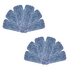 Wet & Dry Microfiber Mop Pad Looped 18" Blue, Pack Of 12 (PNP860018B)
