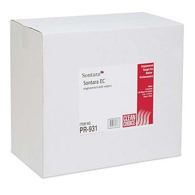 Sontara Ec Engineered-cloth Wipers, White, 9x16.5, Creped, Interfold, 100/bx, 8 Bxs/cs, Case Of 800 (M-PR931)