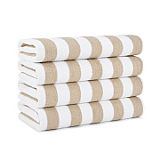 California Cabana Beach Towels 30x70 Beige, Case Of 24 (CABANA-BG-CS)