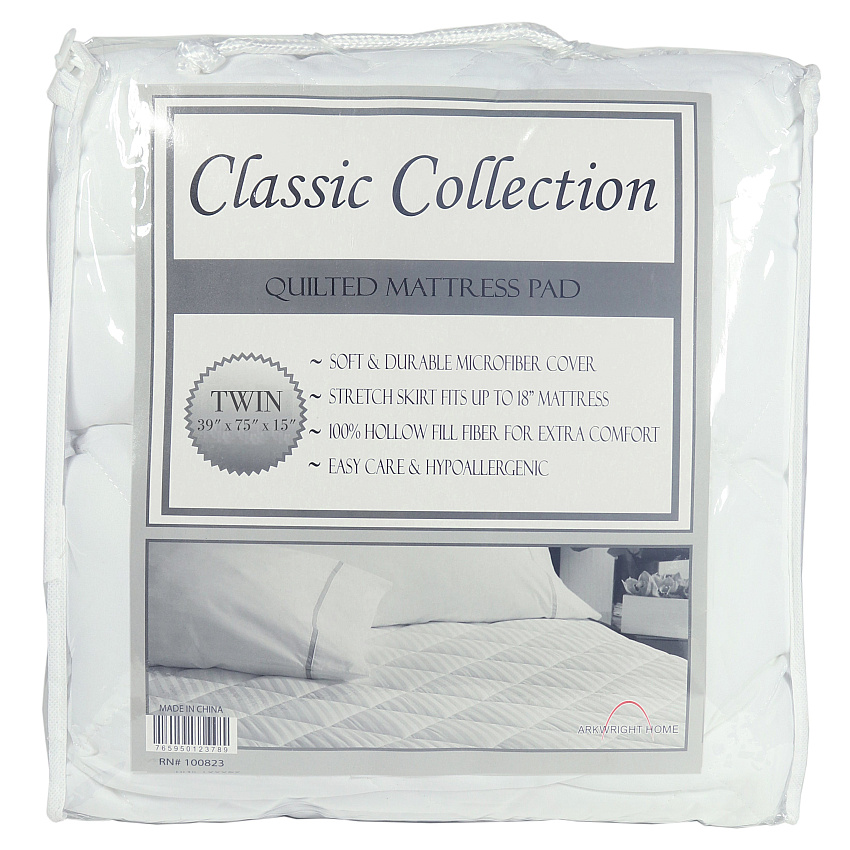 Classic Mattress Pads - Twin, 1 Each (PNP-MP-CL-TW)
