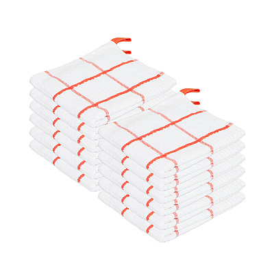 Sc Premier Dishcloth 13x13 Saffron Windowpane, Pack Of 12 (P-SC-DC-WISAF)
