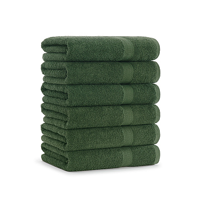 True Color Bath Towel 25x52 Green, Case Of 24 (BATH-HGREEN)