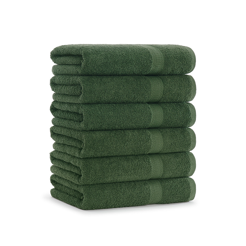 True Color Bath Towel 25x52 Green, Case Of 24 (BATH-HGREEN)