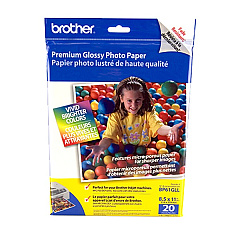 Brother High Gloss Inkjet Paper (8.5" x 11") (20 Sheets/Pkg) (BP61GLL)