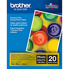 Brother High Gloss Inkjet Paper (8.5" x 11") (20 Sheets/Pkg) (BP71GLTR)