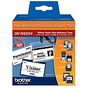 Brother 54mm (2") Black on White Non-Adhesive Continuous Length Paper Label Tape (30m/100') (1/Pkg) (DKN5224)