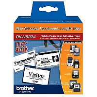 Brother 54mm (2") Black on White Non-Adhesive Continuous Length Paper Label Tape (30m/100') (1/Pkg) (DKN5224)